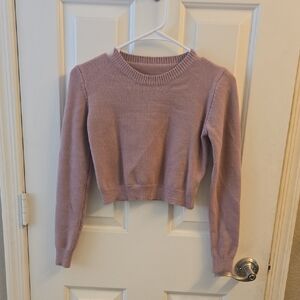 Mauve Cropped Sweater